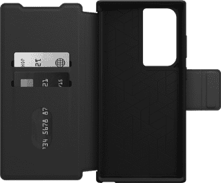 OtterBox Strada Samsung Galaxy S23 Ultra Book Case Leather Black