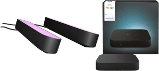 Philips Hue Play Rampe d'Éclairage Noir Lot de 2 + HDMI Sync Box 4K
