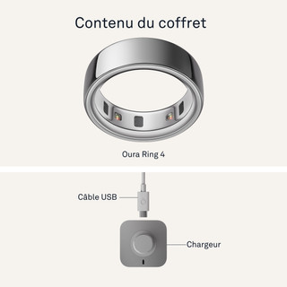 Oura Ring 4 Taille 12 Argent