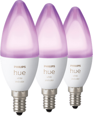 Philips Hue Ampoule Bougie White and Color E14 Lot de 3