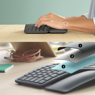 Logitech K860 Clavier Ergonomique sans Fil AZERTY