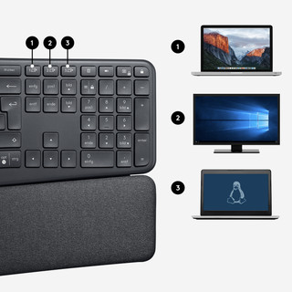 Logitech K860 Clavier Ergonomique sans Fil AZERTY