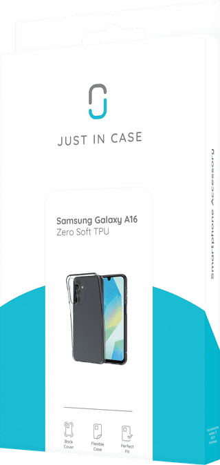 Just in Case Soft Design Samsung Galaxy A16 Back Cover Transparent