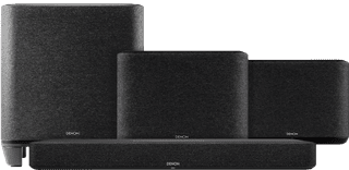 Denon Home Barre de Son 550 + Denon Home 250 Lot de 2 Noir + Denon Home Subwoofer