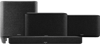 Denon Home Barre de Son 550 + Denon Home 350 Lot de 2 Noir + Denon Home Subwoofer
