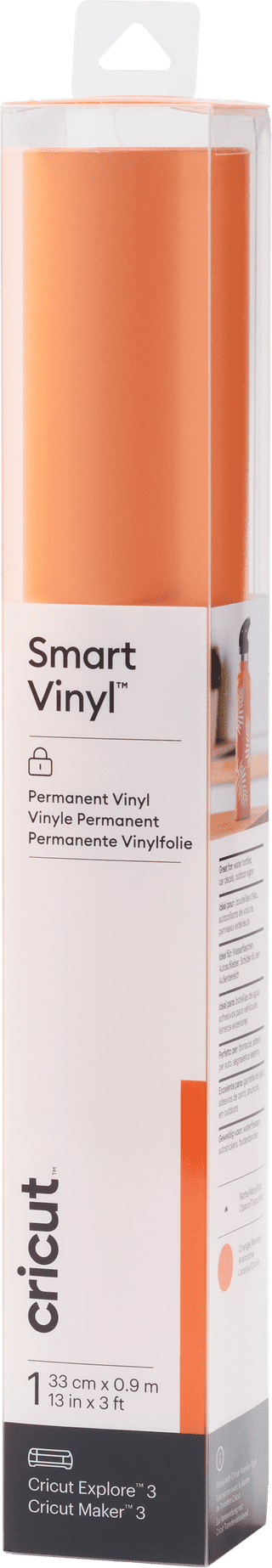 Cricut Smart Vinyl Permanent Orange 33x91 cm