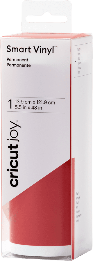 Cricut Smart Vinyl Permanent Joy Mat Rouge 14x122 cm