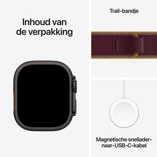 Apple Watch Ultra 4 Cellular 49mm Black Trail Loop M/L