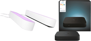 Philips Hue Play Rampe d'Éclairage Blanc Lot de 2 + HDMI Sync Box 4K