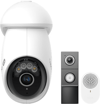 TP- Link Tapo C560WS + D235 Smart Battery & Wired Doorbell