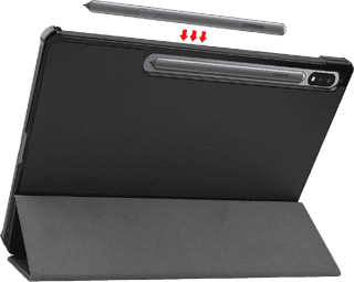 Just in Case Smart Tri-Fold Samsung Galaxy Tab S9/S9 FE/S10 FE/S10 Lite Book Case Noir