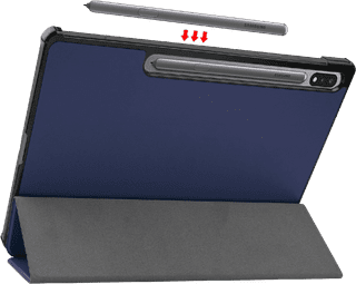 Just in Case Smart Tri-Fold Samsung Galaxy Tab S9/S9 FE/S10 FE/S10 Lite Book Case Bleu