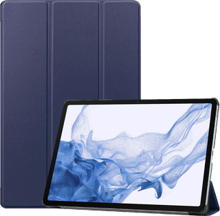 Just in Case Smart Tri-Fold Samsung Galaxy Tab S9/S9 FE/S10 FE/S10 Lite Book Case Bleu