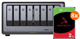 UGREEN NASync DXP8800 Plus + Seagate IronWolf 2TB 8-pack
