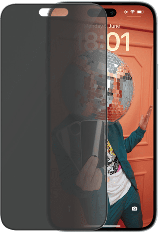 PanzerGlass Ultra-Wide Fit Apple iPhone 15 Plus Privacy Screenprotector Glas