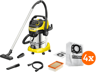 Karcher WD 6 P S V-30/6/22/T EU III (BE) + stofzuigerzakken (4x)