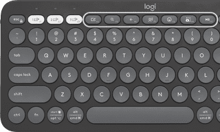 Logitech Pebble Keyboard 2 - K380s Graphite AZERTY