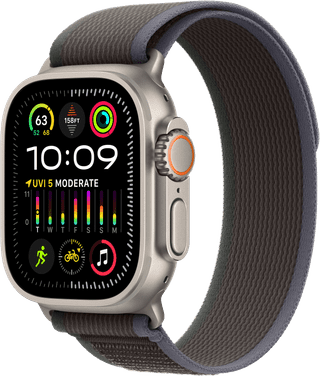 Apple Watch Ultra 2 4G 49 mm Boucle Trail Noir/Bleu M/L