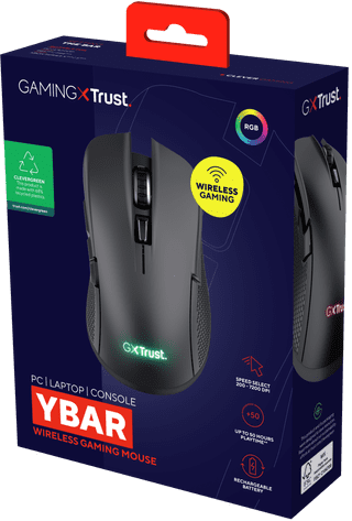 Trust GXT 923 Ybar Wireless Gaming Mouse Black