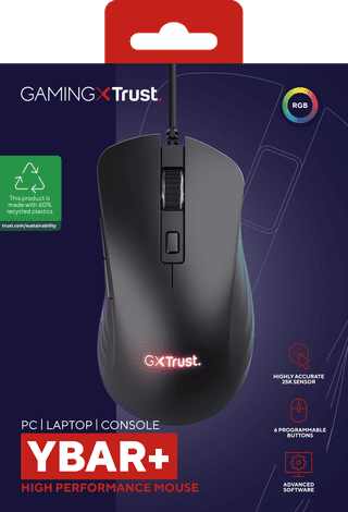 Trust GXT 924 Ybar+ Pro Souris Gamer Noir