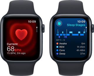 Apple Watch SE (2022) 4G 44mm Midnight Aluminum Sport Band M/L