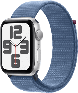 Apple Watch SE (2022) 44mm Silver Aluminum Sport Watch Strap