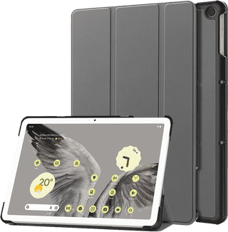 Just in Case Smart Tri-Fold Google Pixel Tablet Book Case Gris