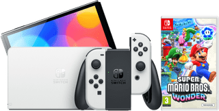 Nintendo Switch OLED White + Super Mario Bros. Wonder
