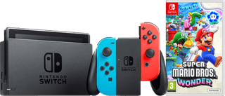 Nintendo Switch Red/Blue + Super Mario Bros. Wonder