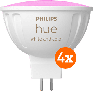 Philips Hue Spot White and Color MR16 Lot de 4