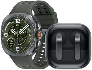 Samsung Galaxy Watch Ultra 2 5G Titanium Silver/Green 47mm + Samsung Galaxy Buds4 Pro Black