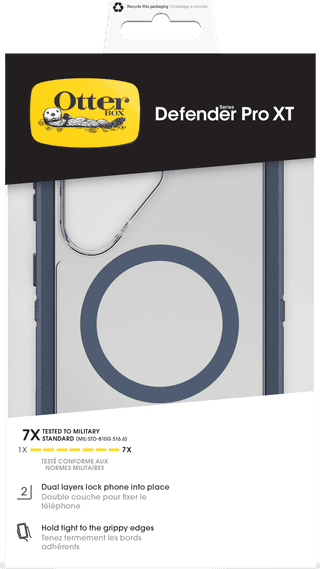 OtterBox Defender Samsung Galaxy S26 Ultra Back Cover avec Aimant Transparent avec Bord Bleu