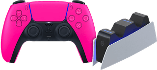 Sony PlayStation 5 DualSense Manette Sans Fil Nova Pink + BlueBuilt Station de Charge