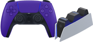 Sony PlayStation 5 DualSense Manette Sans Fil Galactic Purple + BlueBuilt Station de Charge