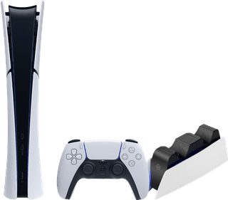 PlayStation 5 Slim Digital Edition + BlueBuilt Station de Charge