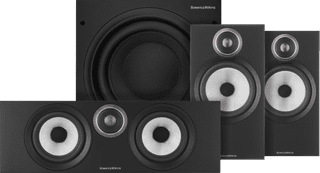 Bowers & Wilkins HTM6 S3 + 606 S3 (per paar) + ASW610 Zwart