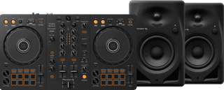 Pioneer DJ DDJ-FLX4 + Pioneer DJ DM-40D Zwart