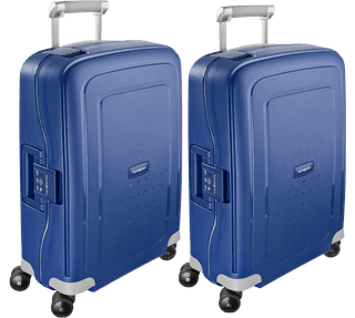 Samsonite S'Cure Valise à 4 Roulettes 55 cm Dark Blue Set de 2 Valises