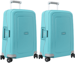 Samsonite S'Cure Valise à 4 Roulettes 55 cm Aqua Blue Set de 2 Valises