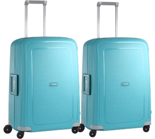 Samsonite S'Cure Valise à 4 Roulettes 69 cm Lot de 2 Aqua Blue