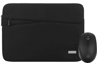BlueBuilt Premium Laptophoes voor Apple MacBook Air 13 inch Zwart + BlueBuilt Tradendum Draadloze Bluetooth Muis