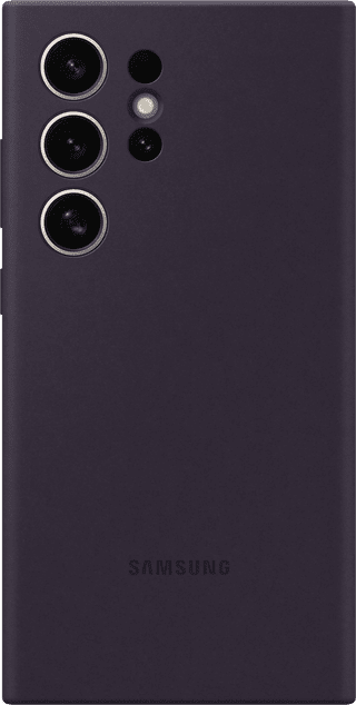 Samsung Galaxy S24 Ultra Silicone Back Cover Violet Foncé