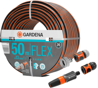 Gardena Comfort FLEX 1/2 50m + Koppelstukken