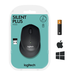 Logitech M330 Silent Plus Souris Sans fil Noir