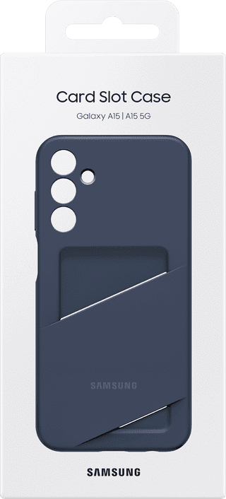Samsung Galaxy A15 4G/5G Card Slot Back Cover Donkerblauw