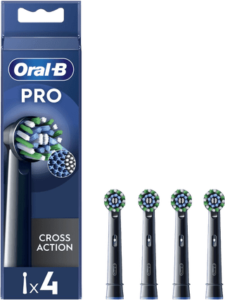 Oral-B Pro Cross Action Noir (4 pièces)