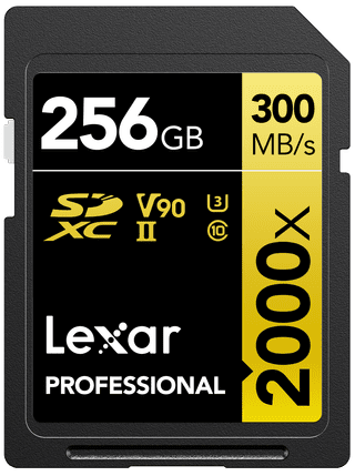 Lexar Professional SDXC 2000x GOLD 256GB 260MB/s