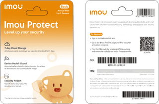 Imou Protect Basic Carte de Service 1 An