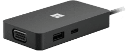 Microsoft Surface USB-C Travel Hub Filaire USB 3.2 Gen 2 Noir