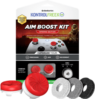 KontrolFreek Inferno AimBoost Thumbsticks + Precision Rings Rood/Wit Xbox